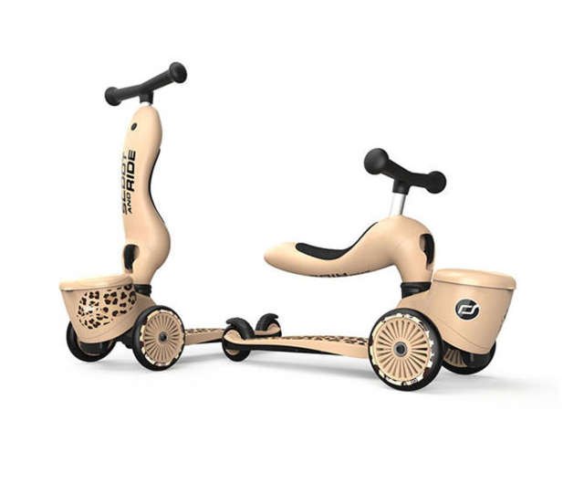 Scoot & Ride Highwaykick 1 Lifestyle Jeździk i hulajnoga 2w1 Leopard - 1109690 - zdjęcie 2